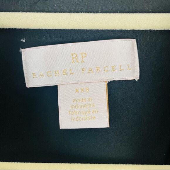 EUC Rachel Parcell Long Sleeve Hammered Ruffled Satin‎ Wrap Dress Black size XXS - Picture 5 of 12